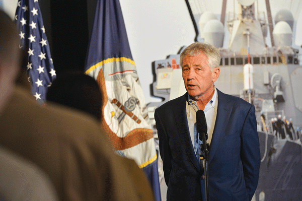 Hagel ‘Open’ to Reviewing Transgender Military Ban 2 Glenn Fawcett/ Defense.gov Defense Secretary Chuck Hagel.