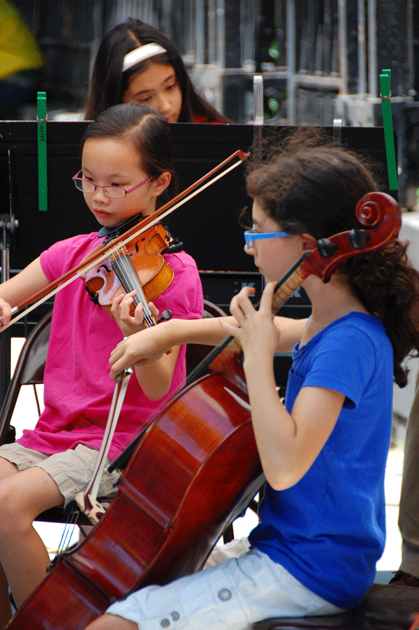 Photo by Selima Harleston-Lust The Third Street Music School Settlement Players will perform at the July 10 installment of Music in Abe Lebewohl Park. 