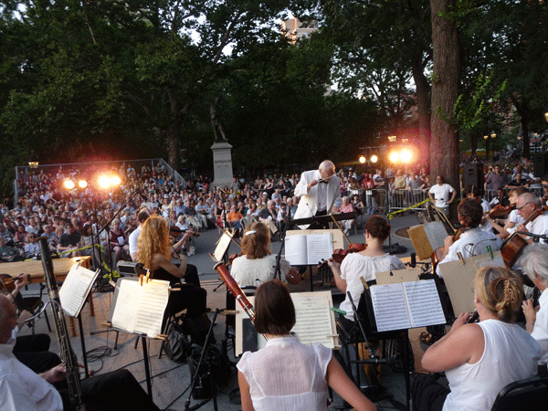 Photo by Sally J. Bair The Washington Square Music Festival’s 56th season begins on June 17. 