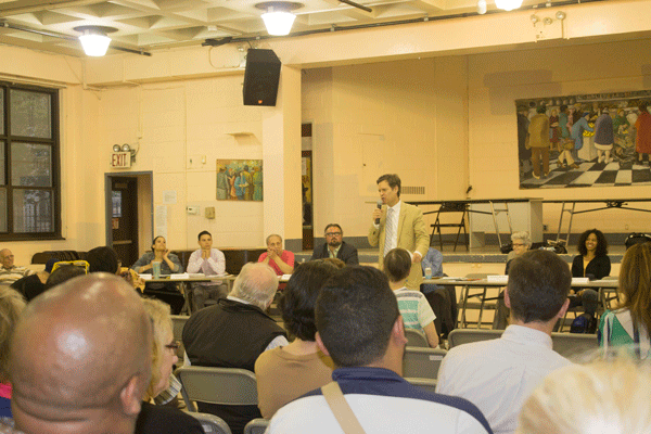 State Senator Brad Hoylman makes the case against conversion therapy. Photo by Zach Williams. 