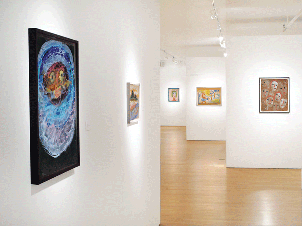 An installation view of Sybil Gibson’s “Art From Within.” At Woodward Gallery, through June 21.   Courtesy of Woodward Gallery,  NYC and the Estate of Sybil Gibson