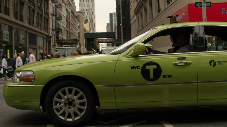 Hit-and-run, taxi driver assault bills get mayoral support 2 A green New York City taxi travels in lower Manhattan on June 10, 2014.