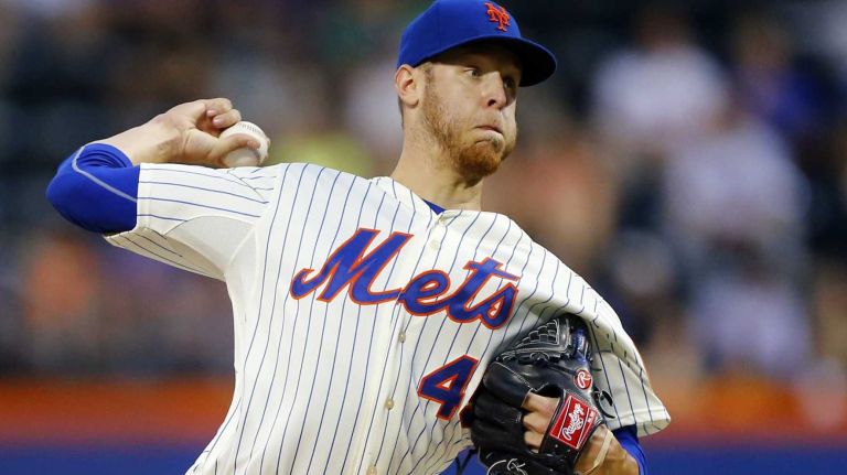 Zack Wheeler pitches against the Oakland Athletics at Citi Field on June 25, 2014.