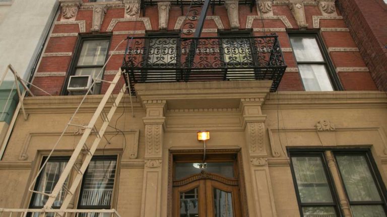 Apartments on Charlton Street in Hudson Square in Manhattan on June, 1, 2014. 