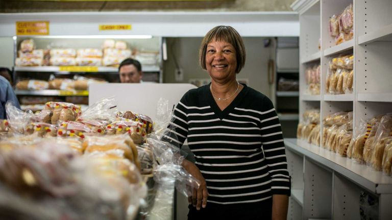 Jessie Levi inside Kingston Tropical Bakery in Williamsbridge on May 29, 2014.