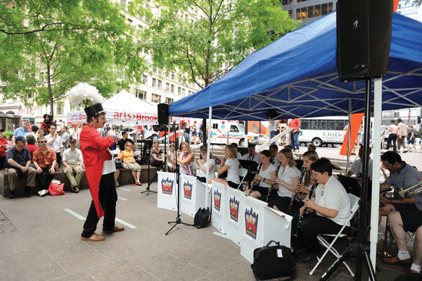Downtown Express file photo by Terese Loeb Kreuzer Tom Goodkind, leader of the TriBattery Pops