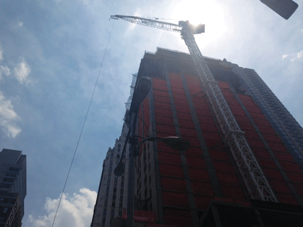 Overnight work at Four Seasons gets OK from C.B.1 1 Downtown Express photo by Annum Khan. Construction work on the Four Seasons hotel being built at 30 Park Pl.