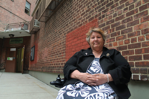 New Sandy report focuses on problems helping seniors 1 Downtown Express photo by Roger Miller Carmen Serrano now keeps a “Go-bag” at the ready.