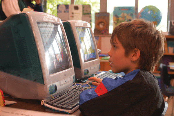 Back when a tablet was something made of paper: Mason (Ellar Coltrane), at age 7.  Courtesy of Matt Lankes & IFC Films