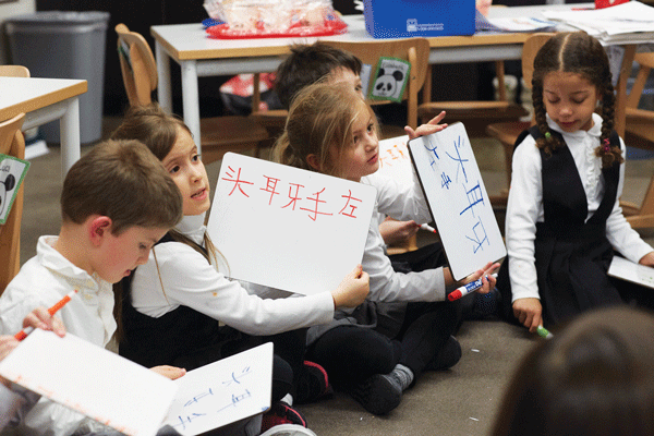 Sophomore Report Card for Avenues: The World School 1 Courtesy of Avenues: The World School These young Avenues students have chosen Mandarin for their language immersion. The Beijing campus opens in 2016.