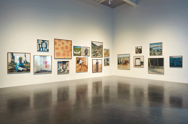 Installation view of the Fourth Floor gallery, featuring photographs by Yto Barrada. Part of “Here and Elsewhere” (New Museum, through Sept. 28).  Photo by Benoit Pailley, courtesy New Museum, NY 