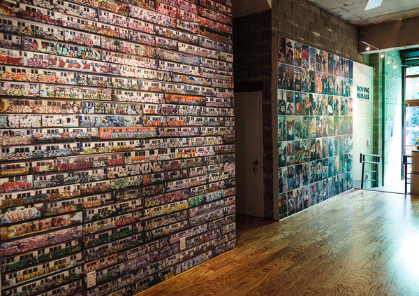An installation view of “Moving Murals.”  © Norman Borden
