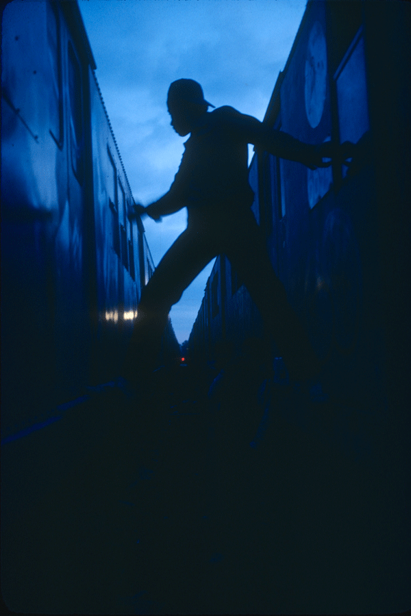 Under cover of the night, back in the day: Martha Cooper was there to capture Dondi in action, during “the golden age of graffiti.”   © Martha Cooper  