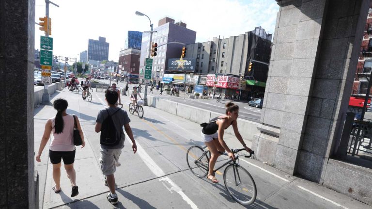 The Lowline will become the world's first underground park 2 The entrance to the walking and biking path on the Williamsburg bridge on the Lower East Side, Monday, July 7, 2014.