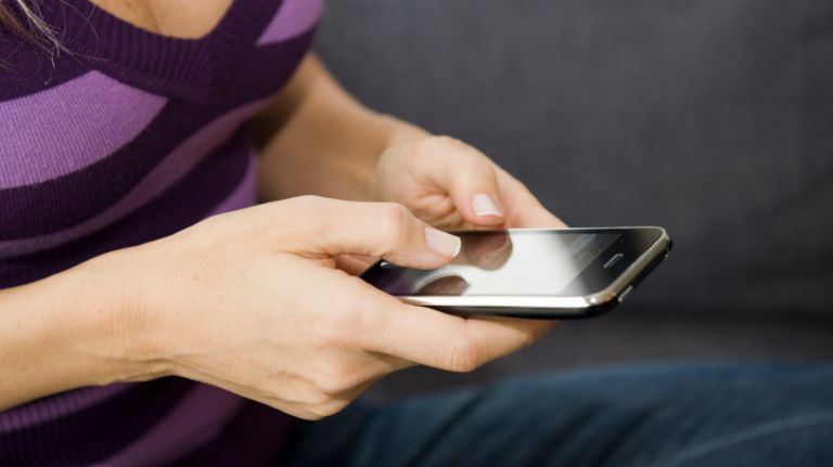 texting cropped istock