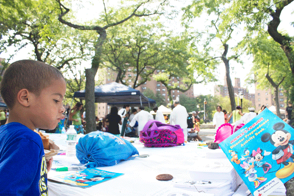 Children had plenty to do with attractions beyond the cookies and dance. They gave input on what would make an ideal park, as well as information aimed at making disaster preparedness more appealing to them.