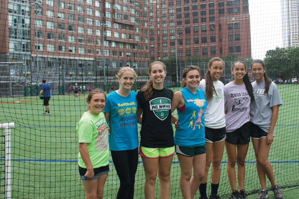 Sisterly love & sibling rivalry helped fuel Downtown’s success 1 Downtown Express photo by Zach Williams Seven members of the Downtown Little League’s two state championship teams including three of the seven sets of sisters (L-r): Grace Kirwin, Jamie Morrison, Zoe Morrison, Brooke Kirwin, Morgan O’Mara, Sophia Marino and Ava O’Mara.
