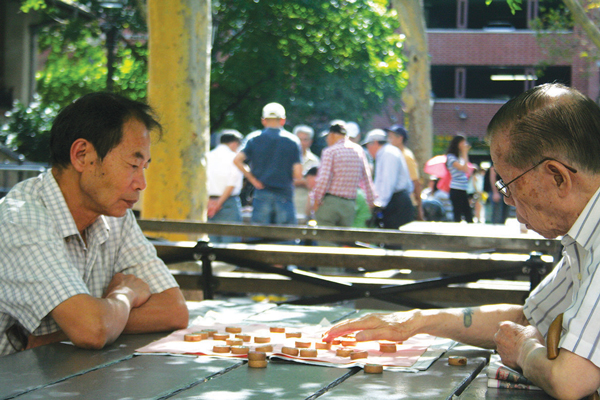 The chess games can get chippy at Columbus Park 3 Photos by Yannic Rack