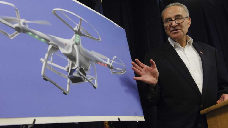 Senator Schumer calls on the FAA and the Commerce Department to develop and release privacy rules and guidelines for the use of small unmanned aircraft systems by the end of 2014.