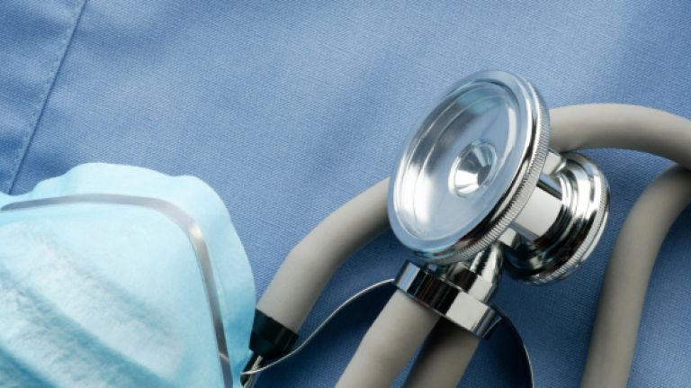 Scrubs and medical supplies.