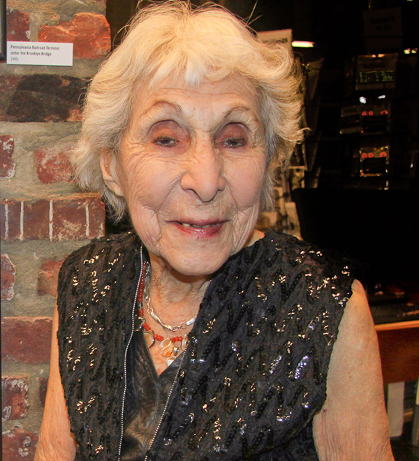 Rebecca Lepkoff at an opening of a show of her photos at the Tenement Museum in March 2012.  Photo by Tequila Minsky