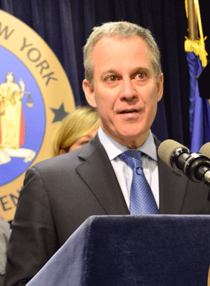 Attorney General Eric Schneiderman.