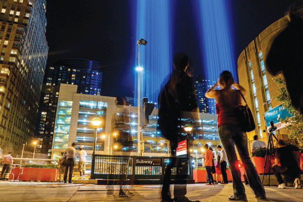 Images of 9/11, in light, artwork, quilt, signs 2 Photo by Milo Hess