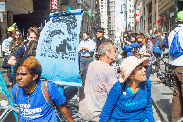 Climate change protesters hit Wall Street 3 Downtown Express photos by Zach Williams
