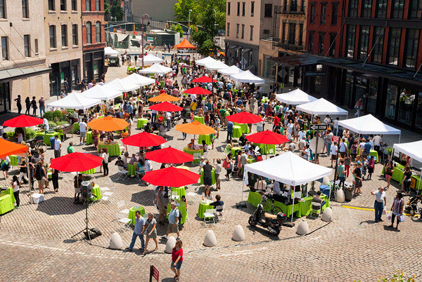 Gansevoort Plaza is the place for Tastes of NYC: Sun., Sept. 28.  Photo by Robert Ripps 