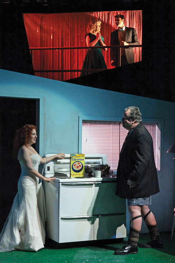 A house that may or may not be for sale isn’t the only thing up for grabs, in “Mr. Landing Takes A Fall.”  Photo by Erik Carter 