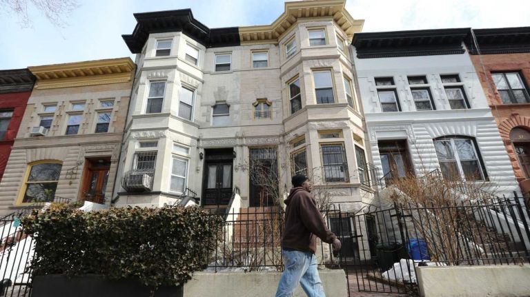 Renting in NYC: Great rental deals in fall and winter 2 Houses along the east side of Revere Place between Dean and Bergen streets in Crown Heights, Brooklyn.