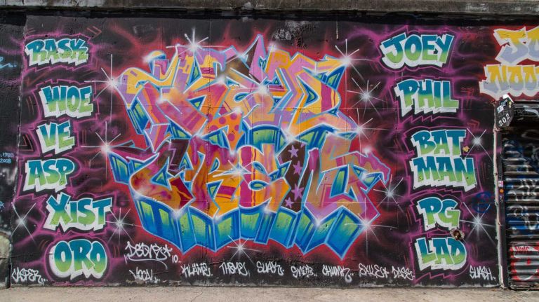 Street art on Milton Street in Greenpoint.