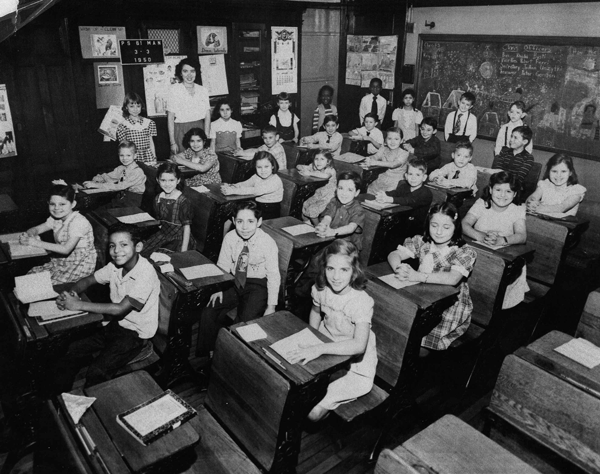 Ms. Oliver and her class at P.S. 61 in 1950. 