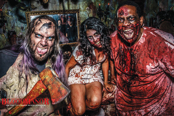 A bloody good time awaits, if you dare to enter the Manor.  Photo by Hector Farrulla