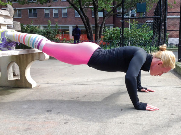 Spend Your Fall Getting Fit by Going in Circles 5 Inverted Push-Ups