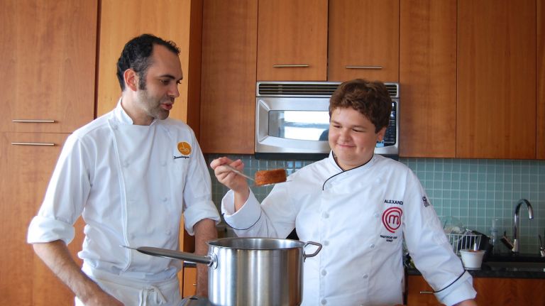Dominque Ansel teaches MasterChef Junior winner Alexander Weiss to make Cronuts at home. The DIY Cronut recipe is featured in Ansel's just-released cookbook 