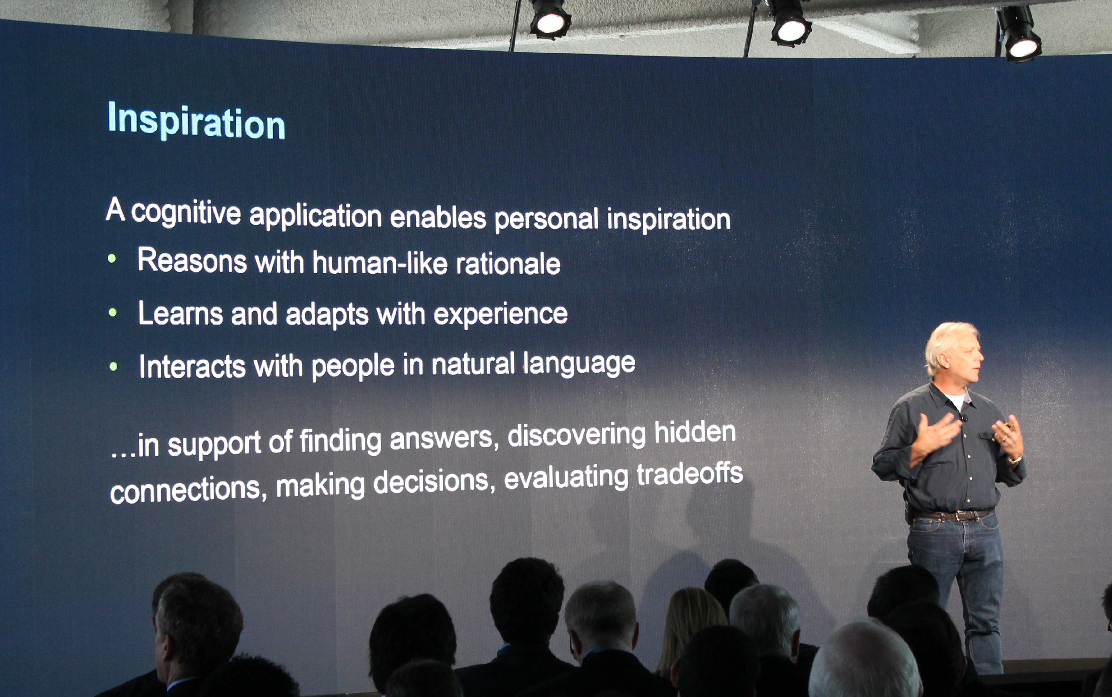 Talking tech: Watson uses "natural language" to interact with people.