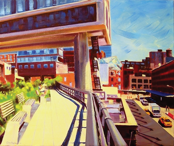 “Under the Standard Hotel” (Oil on Canvas, 20” x 24”).   COURTESY OF THE ARTIST
