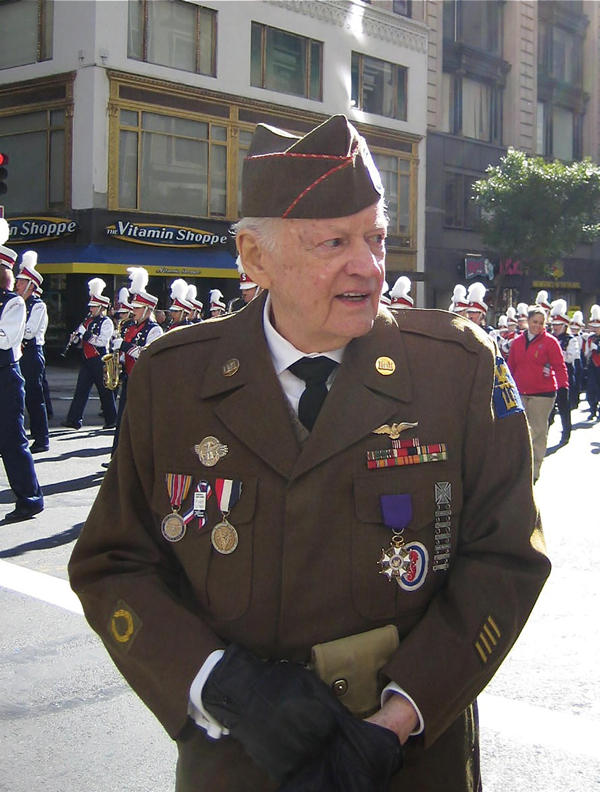 Courtesy of Rick Carrier Decorated veteran Rick Carrier talks about his WWII experiences, at a Nov. 10 event that benefits the restoration of St. Peter’s Chelsea.