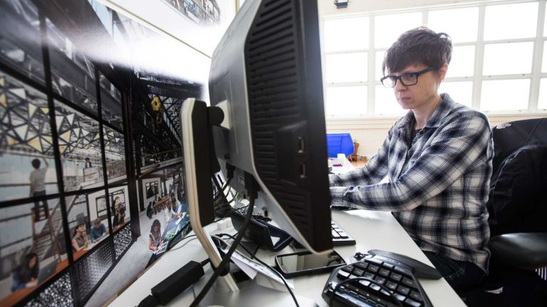 Brooklyn Tech Triangle: Tech innovation in the hippest borough 7 Jen Scaturro manager of Additive Manufacturing preparing a build for the 3D printer at New Lab at the Brooklyn Navy Yard on Thursday, Nov. 13 , 2014.