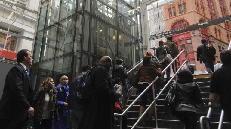 Fulton Center photos 31 Passengers exit a section of Fulton Center on Nov. 5, 2014.
