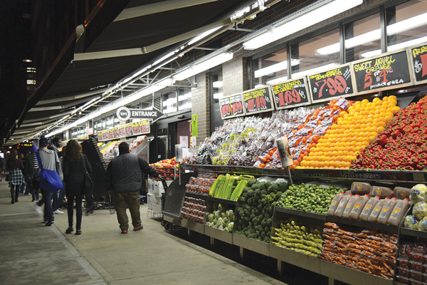 The Third Ave. Westside Market offers an avalanche of fresh produce.