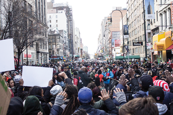 Activists Say #ThisStopsToday 6 As the Dec. 13 march begins, local high school students meet the main group of protesters near Union Square.