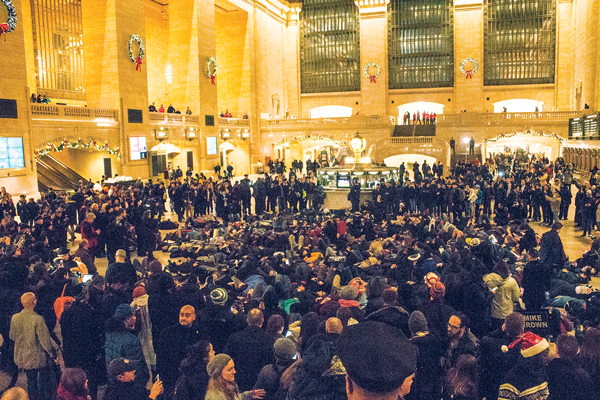 #ThisStopsToday: Young activists take to streets, stores and social media 4 Activists stage a die-in at Grand Central Station. Photo by Zach Williams
