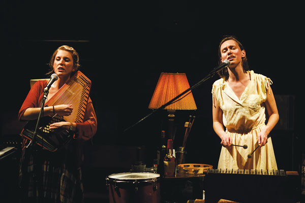 Four friends, many spirits 2 Based on the debut recording of the same name, “Ghost Quartet” materializes in the McKittrick Hotel, Jan. 5–18. Photo by Ryan Jensen