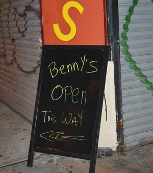 Benny’s Burritos restaurant is closed for good, but it has a new takeout place next door.  Photos by Hana Raskin
