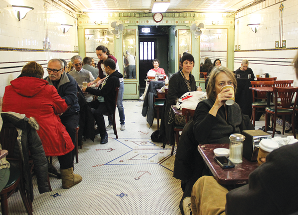 Regulars enjoyed cappuccino and cannoli in the classic cafe on De Robertis Pasticceria’s final day.
