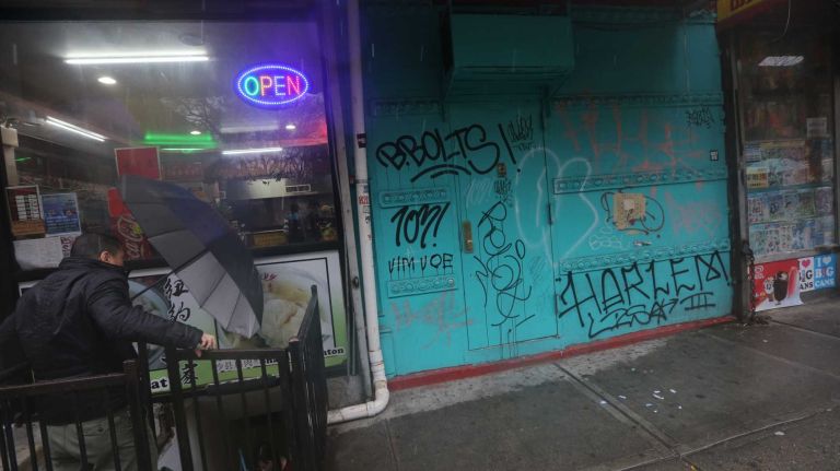 NYC graffiti images 25 Graffiti on the corner of Eldridge and Hester streets in Chinatown, Wednesday, Nov., 26, 2014.