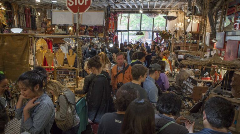 Chelsea Market, nearby on Ninth Avenue and 15th Street, houses all sorts of jewelry, clothing and food vendors, perfect for gift shopping. The market also hosts the seasonal Artists & Fleas shop (pictured) through Dec. 24, the Independent Designer Pop Shop through Dec. 12, and the Jingle Holiday Market Dec. 16-28. A visit to The High Line park, straddled by the hotel, is a given.