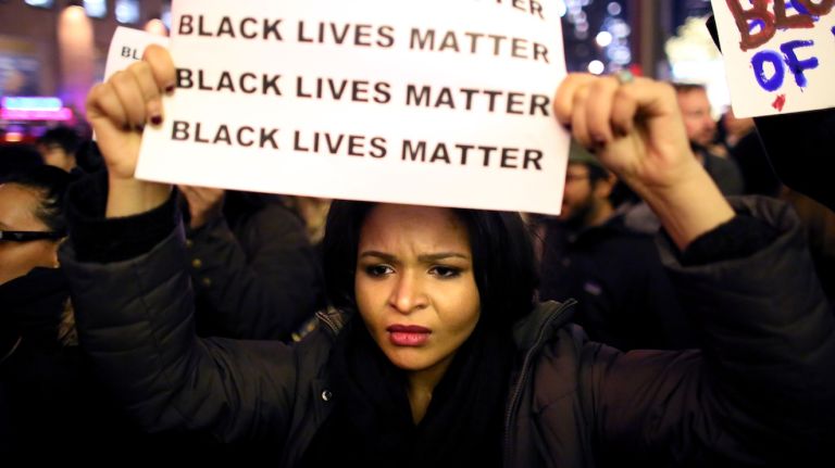 Protesters in Manhattan on December 3, 2014.